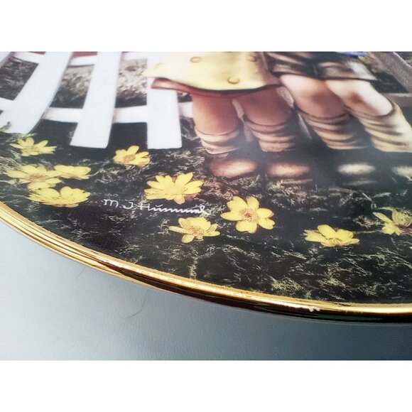 MJ Hummel Little Companions Come Back Soon Plate Danbury Mint Limited Edition 8 - Picture 12 of 12